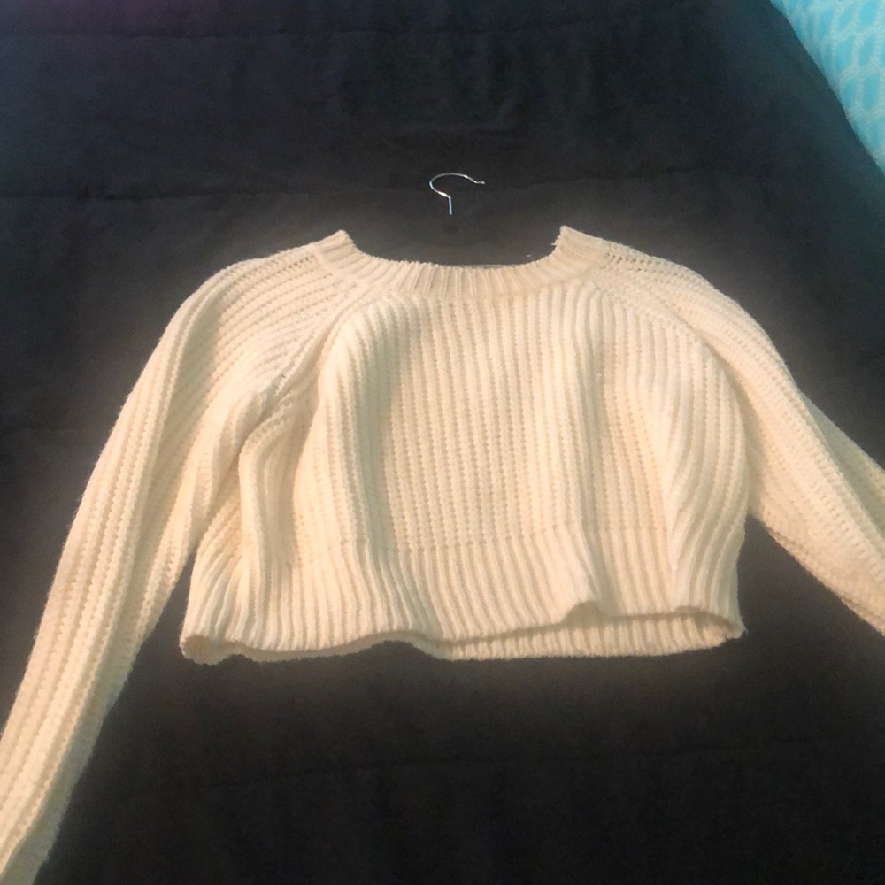 Cream cropped sweater